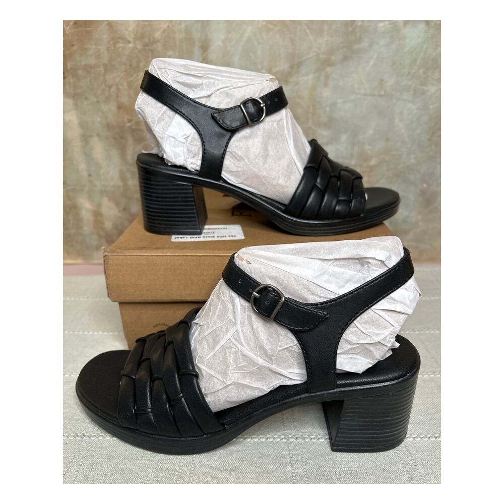 Frye and Co. Westmont Women's Black Strappy Block Heel Sandals Size 8 M